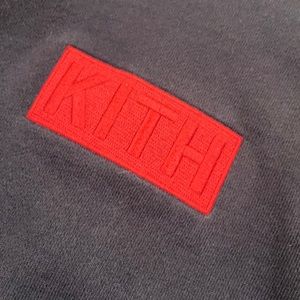 Kith Navy hoodie lightly used size L